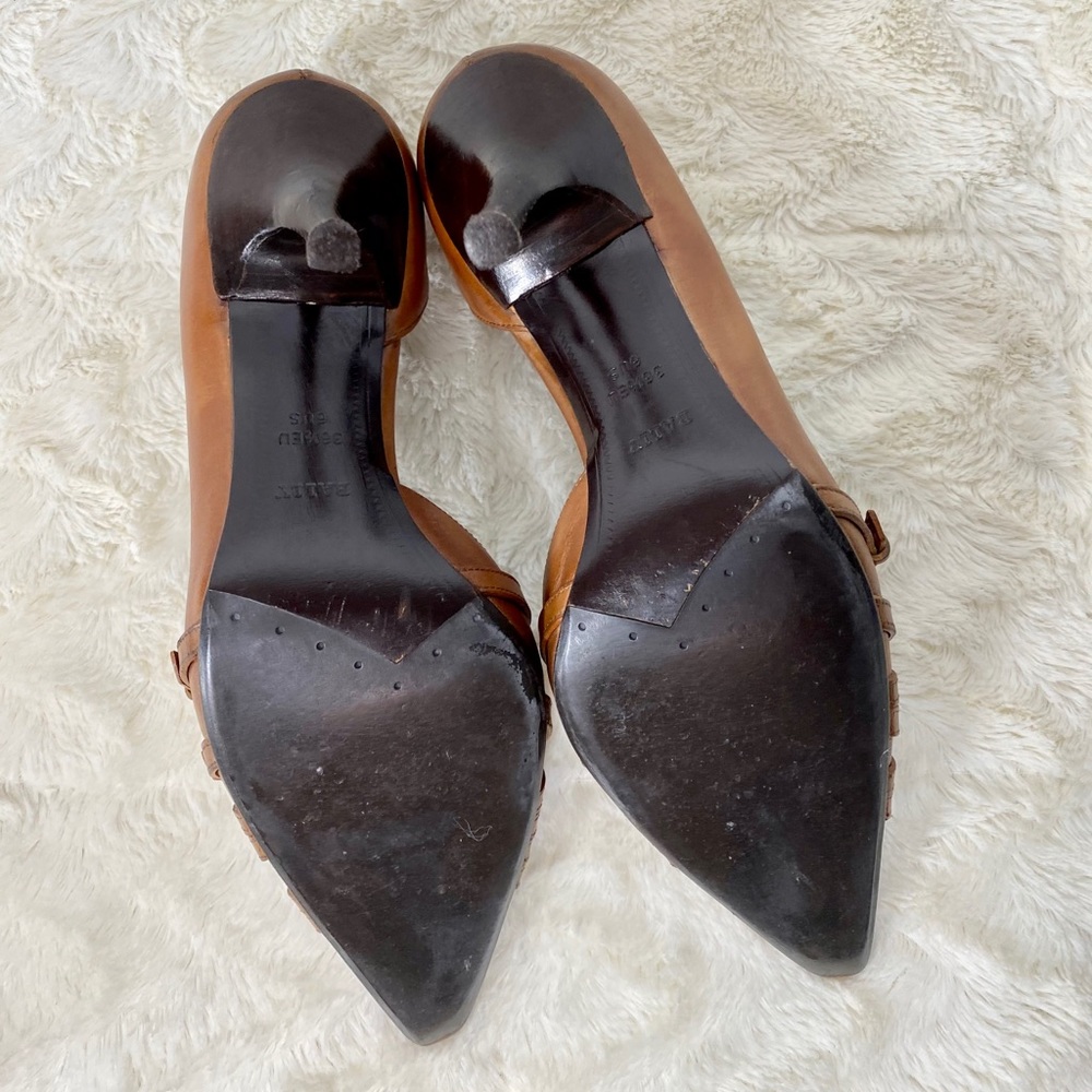 Bally Tan Leather Stilettos w/Decorative Buckles - Picture 16 of 16
